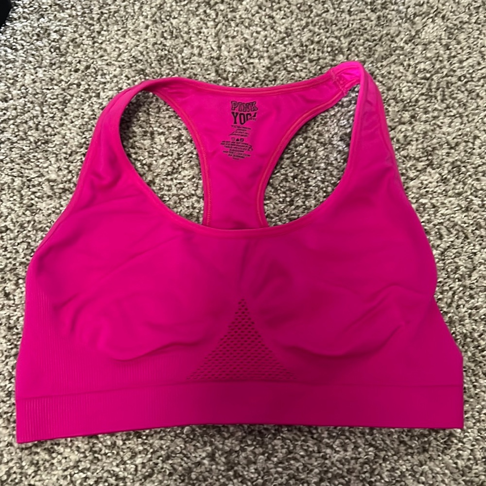 Pink Yoga sports bra